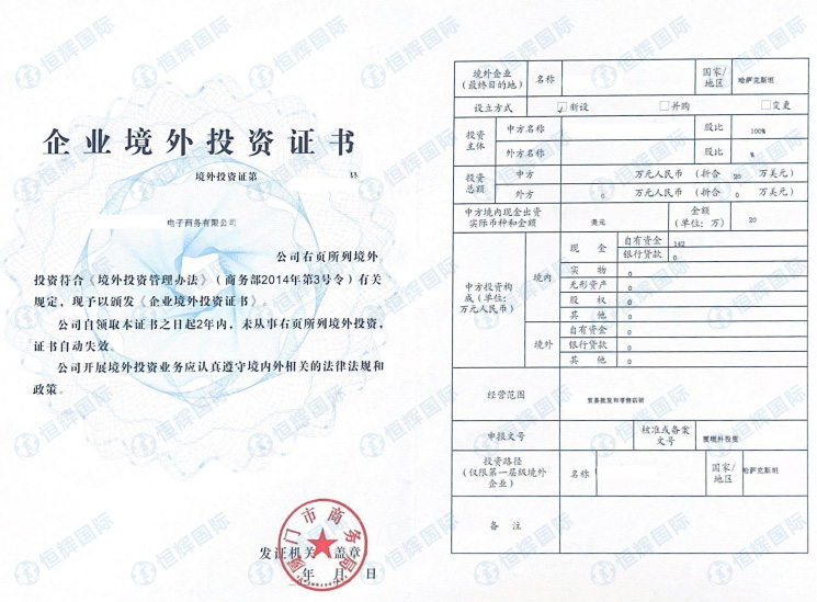 ODI备案成功案例